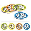 Gablecrest Monogram Absorbent Coaster Set (No Caddy) - L Gablecrest Monogram Absorbent Coaster Set (No Caddy) - L