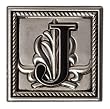 Monogram Luggage Tag J
