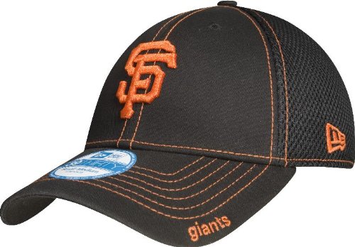 New Era San Francisco Giants Neo Fitted Baseball Cap (Black, Medium/Large)