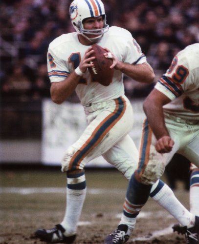 BOB GRIESE MIAMI DOLPHINS 8X10 SPORTS ACTION PHOTO (A)