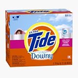 Tide Plus a Touch of Downy HE Powder Laundry Detergent, April Fresh Scent, 53 Loads, 98 Ounce