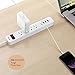 Bestten USB 4-Outlet Surge Protector / 4 2.4A USB Charging Ports (4.2A Shared), 6-Foot Cord