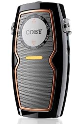 Coby CX83BLK Pocket AM/FM Radio with Speaker, Black