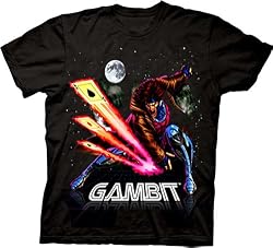 X-Men Gambit Gambitron Mutant Black T-shirt Tee