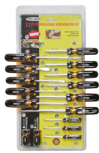 KR Tools 12720 Pro Series 17-Piece Screwdriver Set