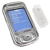 HTC 8525 PDA Smartphone Premium Snap-On Transparent Clear Crystal Case Cover with Removable Belt Clip