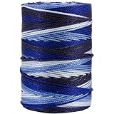Iris 18-485 Nylon Crochet Thread, 197-Yard, Blue Mix