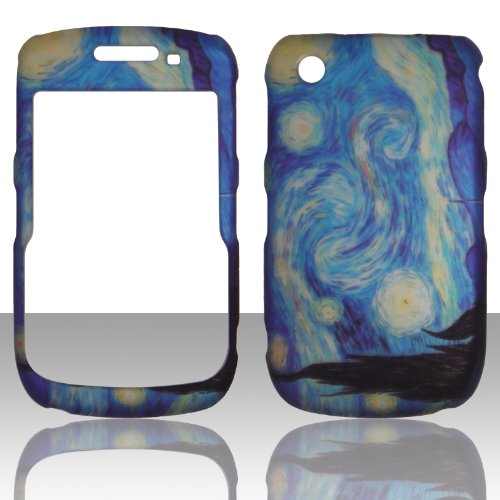 2D Blue Design Blackberry Curve 8520/8530/ 3G, 9300/9330 Phone Cover Case Faceplates
