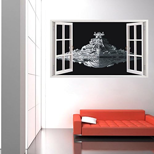 Gigiland Studio 23X39" STAR WARS Window View Decal Wall Sticker Art Mural Wall Sticker Boys Room Girls Room Kids Room Décor Nursery Decor Wall Decor Home Décor Gift N006