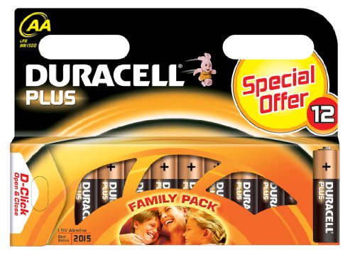 Duracell Batterie Plus Mignon AA (LR6) 1,5V im 12er Sonderpack