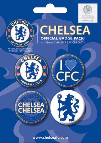 Chelsea Football Club Badge Pack Official Product New