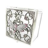 Coffret &agrave; Bijoux "Libellule de Soie" rose
