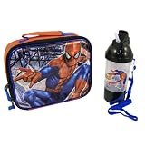 Marvel Spider-Man School Lunch Insulated Bag Tote & Sip N Snack Canteen Set