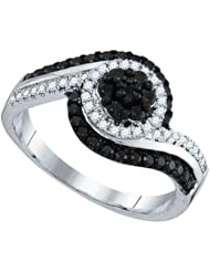 0.63CTW DIAMOND FLOWER BRIDAL RING