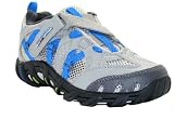 Merrell Boys J85159y Smoke Grey & Brilliant Blue Z-rap Leather Waterproof Walking Trail Shoes
