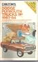 Chilton's repair & tune-up guide, Dodge, Plymouth trucks, 1967-84: All U.S. and Canadian models of 2 and 4-wheel drive pick-ups, Ramcharger and Trail Duster including diesel engines