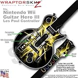 Lightning Yellow Skin by WraptorSkinz TM fits Nintendo Wii Guitar Hero III  ....
