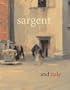 Sargent and Italy
