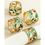 Lenox Holly & Berry Napkin Rings, Set of 4