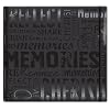 MBI by MCS Embossed Gloss Expressions 12-Inch by 12-Inch Top Load Scrapbook, Black, Embossed "Memories"