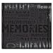 MBI by MCS Embossed Gloss Expressions 12-Inch by 12-Inch Top Load Scrapbook, Black, Embossed "Memories"