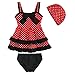 Kid Toddler Baby Girls Bathing Suit Lace Bow Dot Two Piece Swimsuit Swimwear