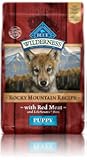 Blue Buffalo Wilderness Puppy Rocky Mtn Recipes Red Meat-Grain Free 22 lb