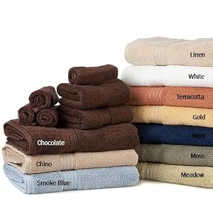 8pc Egyptian Cotton Towel Set, Linen by
