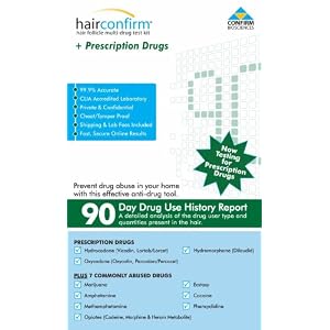 Hairconfirm- 12 Panel Drug Test With Prescription Hairconfirm- Hair Follicle 12 Panel Drug Test , 0.2 Package