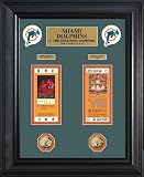 Miami Dolphins - Super Bowl 8 VIII - Tickets - Coins - Framed Photo Picture