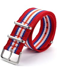 AMPM24 20mm Casual STRIPPED Watchbands Men Women Nylon Sport Wrist Watch Band Straps