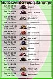 West Virginia WVU 2009 football schedule keychain viewer