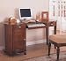 KIDNEY SHAPED COMPUTER DESK IN CHERRY FINISH