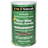 A to Z Naturals  Wow! Whey Protein Powder, Natural Chocolate Flavor, 32 Ounces