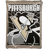 Northwest Pittsburgh Penguins Triple Woven Jacquard 48x60 Blanket - Pittsburgh Penguins 48 X 60