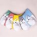 JiaDuo Baby Girls Cotton Ankle Socks Breathable Cartoon Cat Pack of 5