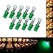 PA 10PCS #555 T10 1SMD LED Wedge Pinball Machine Light Side View Bulb Green-6.3V