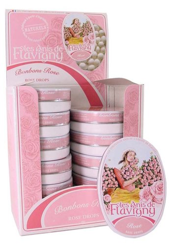 Abbaye de Flavigny Oval Traditional Tin Anise drops Rose flavored~ all natural, 1.8 oz ~... by Abbaye de Flavigny