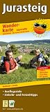 Wanderkarte Jurasteig: mit Ausflugszielen, Einkehr- & Freizeittipps, wetterfest, reissfest, abwischbar, GPS-genau - 1:50000 - Publicpress