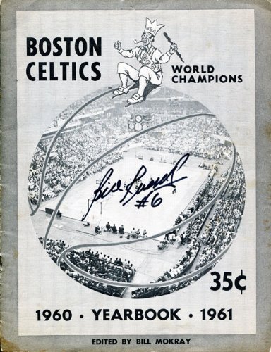 Bill Russell Autographed 1960-61 Boston Celtics Yearbook