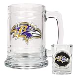 Baltimore Ravens Beer Mug & Shot Glass Set