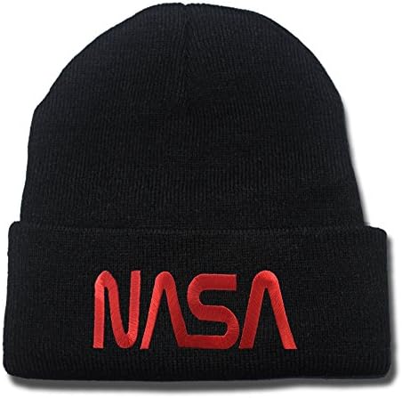 NASA Logo Beanie Fashion Unisex Embroidery Beanies Skullies Knitted Hats Skull Caps