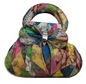 Mia Multicoloured Bow Style Clutch / Grab Bag with Crossbody Belt -- SwankySwans