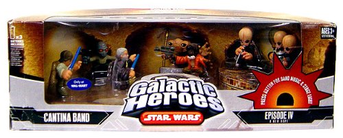 51xfnjhBgcL Star Wars Galactic Heroes Deluxe Cinema Scene Mini Figure Multi Pack Cantina Band