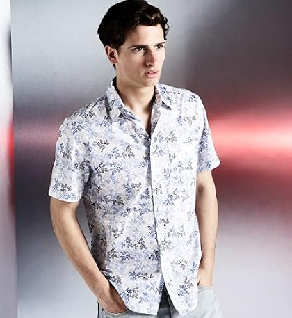 Autograph Pure Cotton Leaf Print Shirt Autograph Pure Cotton Leaf Print Shirt