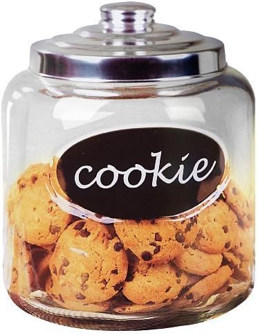 Home Basics Cookie Jar with Metal Top by HDS Trading Corp