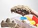 Kinetic Sand GIFT SET! Includes 1/2 lbs of Neon BLUE Sand & 1.5 lbs of BROWN Sand and Neon Blue Sand Box
