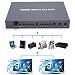 LCS - Matrice HDMI 4x2 - 4 Disposifs HDMI pour 2 TV HD (compatible 3D) - Full HD 1080p - HDMI v1.3b - Signal Audio-Video HD - Amplificateur intégré - Certifié HDCP - Boitier en métal compatible avec tous les téléviseurs