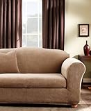 Sure Fit Stretch Stripe 2-Piece Sofa Slipcover, Sand