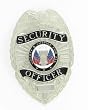 Security Officer Silver Shield Badge - Police Equipment - Badges